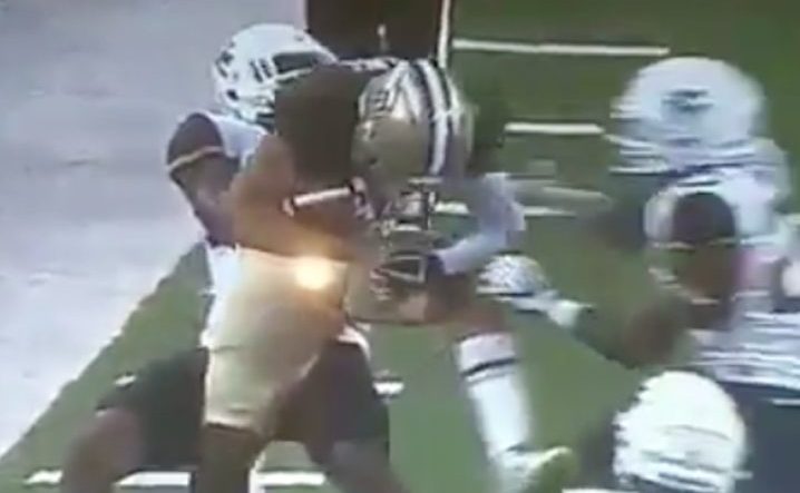 WVU Defender Punches Baylor Player During Tackle Attempt