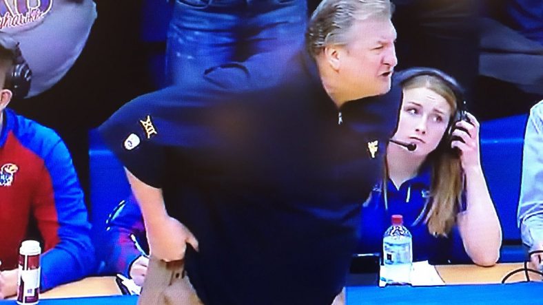 Bob Huggins Tossed After West Virginia Blows Another Lead To Kansas