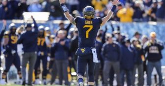 will grier on senior day