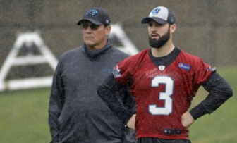 Carolina Coach Ron Rivera Complimentary of Will Grier